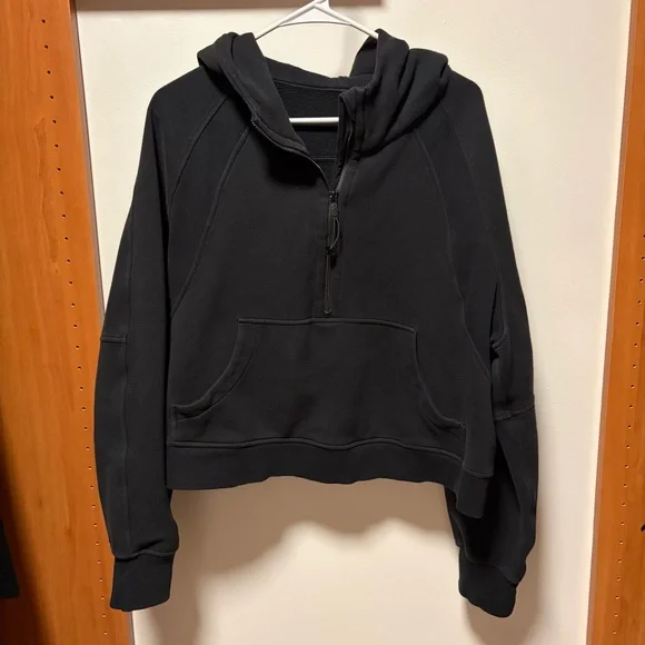 Lululemon Scuba Oversized Half-Zip Hoodie Black Size XL/XXL - Picture 4 of 11